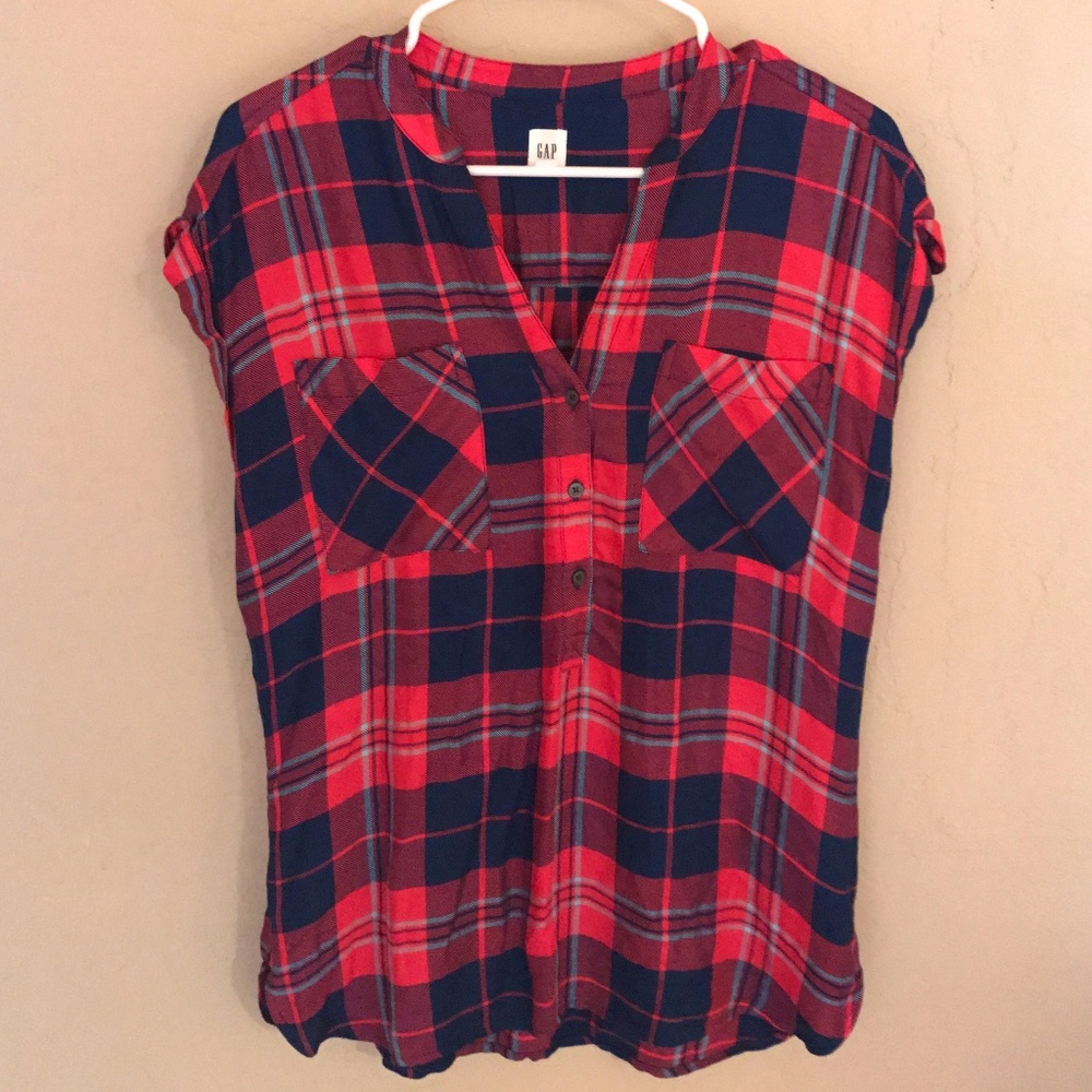 Women's Plaid Sleeveless Top
